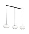 Coco 3 Sort/Opal pendellampe - Ø30 cm, E27, 230V, uden lyskilde