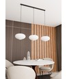 Coco 3 Sort/Opal pendellampe - Ø30 cm, E27, 230V, uden lyskilde