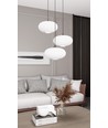Coco 3 Sort Prem Opal pendellampe - Ø30 cm, E27, 230V, uden lyskilde