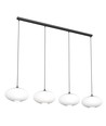 Coco 4 Sort/Opal pendellampe - Ø30 cm, E27, 230V, uden lyskilde