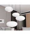 Coco 4 Sort Prem Opal pendellampe - Ø30 cm, E27, 230V, uden lyskilde