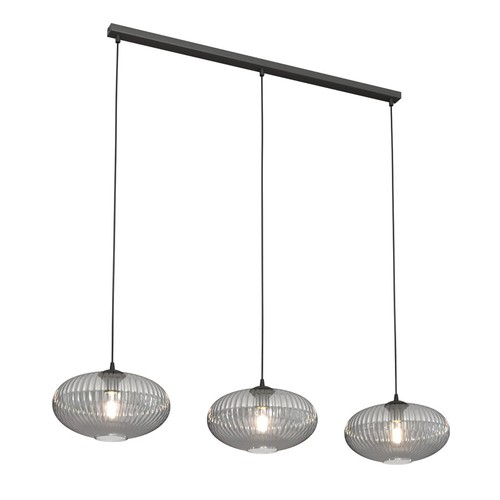 Coco 3 Sort/Grafit pendellampe - Ø30 cm, E27, 230V, uden lyskilde