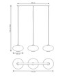 Coco 3 Sort/Grafit pendellampe - Ø30 cm, E27, 230V, uden lyskilde