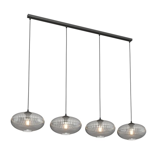 Coco 4 Sort/Grafit pendellampe - Ø30 cm, E27, 230V, uden lyskilde