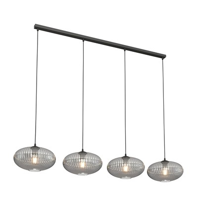 Coco 4 Sort/Grafit pendellampe - Ø30 cm, E27, 230V, uden lyskilde