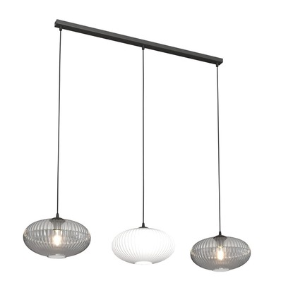 Coco 3 Sort Mix pendellampe - Ø30 cm, E27, 230V, uden lyskilde