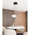 Coco 3 Sort Prem Mix pendellampe - Ø30 cm, E27, 230V, uden lyskilde