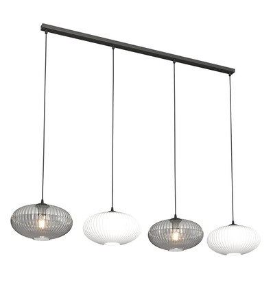 Coco 4 Sort Mix pendellampe - Ø30 cm, E27, 230V, uden lyskilde