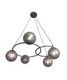 Libra 5 Sort/Grafit pendellampe - Ø15 cm, E14, 230V, uden lyskilde