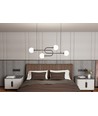 Atria 4 Sort/Opal pendellampe - Ø15 cm, E14, 230V, uden lyskilde