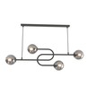 Atria 4 Sort/Grafit pendellampe - Ø15 cm, E14, 230V, uden lyskilde