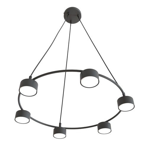 Starlit 6 Sort pendellampe - GX53, 230V, uden lyskilde