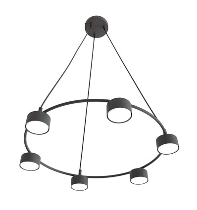 Starlit 6 Sort pendellampe - GX53, 230V, uden lyskilde