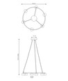 Starlit 6 Sort pendellampe - GX53, 230V, uden lyskilde