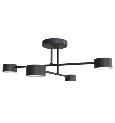 Halo 4 Sort loftslampe - GX53, 230V, uden lyskilde