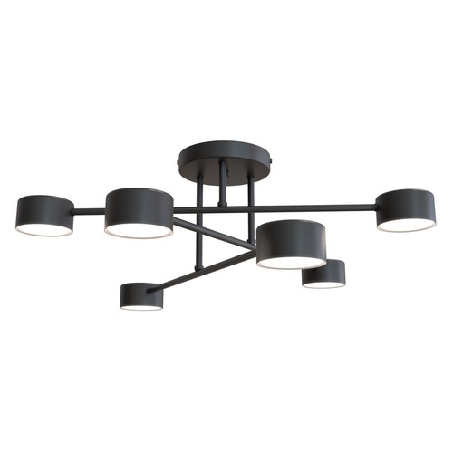 Halo 6 Sort loftslampe - GX53, 230V, uden lyskilde