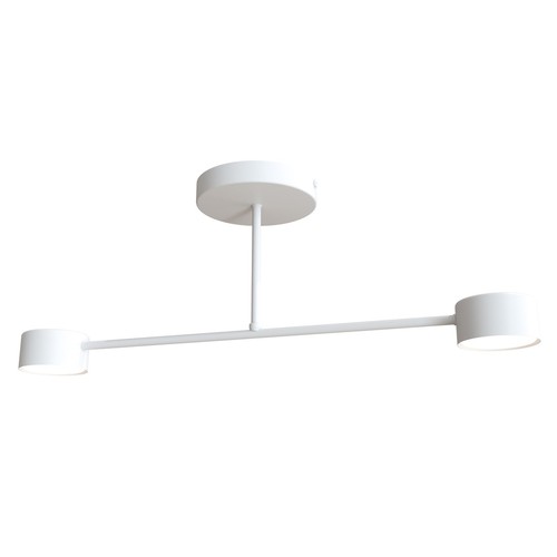 Halo 2 Hvid loftslampe - GX53, 230V, uden lyskilde