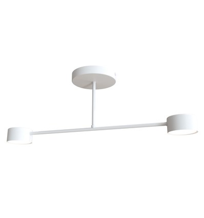 Halo 2 Hvid loftslampe - GX53, 230V, uden lyskilde
