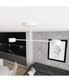 Halo 2 Hvid loftslampe - GX53, 230V, uden lyskilde