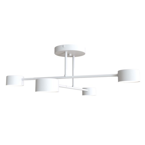 Halo 4 Hvid loftslampe - GX53, 230V, uden lyskilde