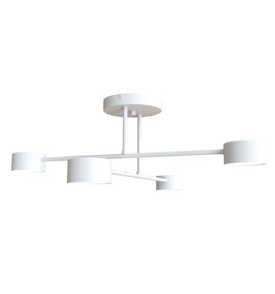 Halo 4 Hvid loftslampe - GX53, 230V, uden lyskilde