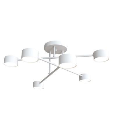 Halo 6 Hvid loftslampe - GX53, 230V, uden lyskilde
