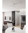 Halo 6 Hvid loftslampe - GX53, 230V, uden lyskilde