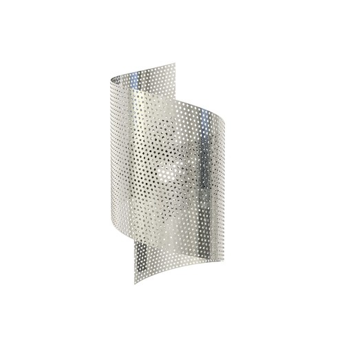 Spiral Krom væglampe - G9, 230V, uden lyskilde