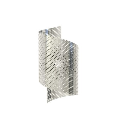 Spiral Krom væglampe - G9, 230V, uden lyskilde