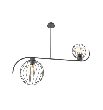 Echo 2 Sort lysekrone - E27, 230V, uden lyskilde