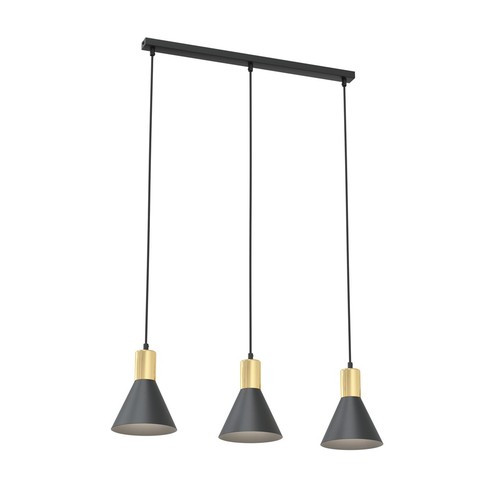 Rosa 3 Sort pendellampe - Ø16 cm, E27, 230V, uden lyskilde
