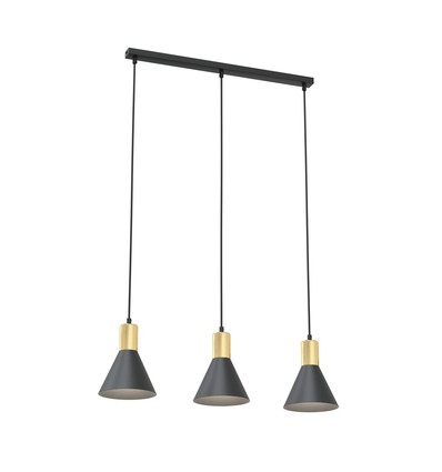 Rosa 3 Sort pendellampe - Ø16 cm, E27, 230V, uden lyskilde