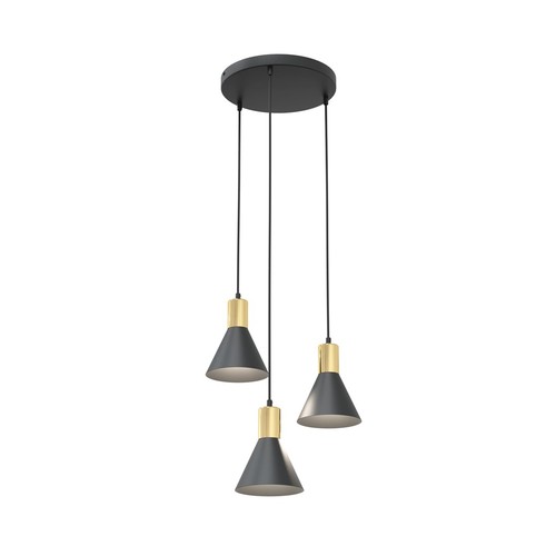 Rosa 3 Sort Prem pendellampe - Ø16 cm, E27, 230V, uden lyskilde