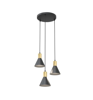 Rosa 3 Sort Prem pendellampe - Ø16 cm, E27, 230V, uden lyskilde
