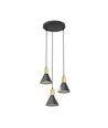 Rosa 3 Sort Prem pendellampe - Ø16 cm, E27, 230V, uden lyskilde