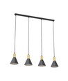 Rosa 4 Sort pendellampe - Ø16 cm, E27, 230V, uden lyskilde