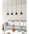 Rosa 4 Sort pendellampe - Ø16 cm, E27, 230V, uden lyskilde