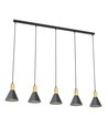 Rosa 5 Sort pendellampe - Ø16 cm, E27, 230V, uden lyskilde