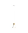 Rosa 1 Hvid pendellampe - Ø16 cm, E27, 230V, uden lyskilde