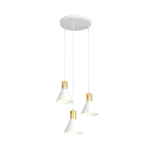 Rosa 3 Hvid Prem pendellampe - Ø16 cm, E27, 230V, uden lyskilde