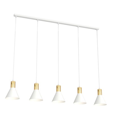 Rosa 5 Hvid pendellampe - Ø16 cm, E27, 230V, uden lyskilde