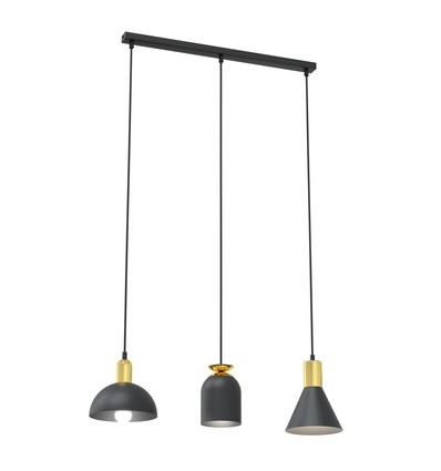 Fox 3 Sort pendellampe - E27, 230V, uden lyskilde