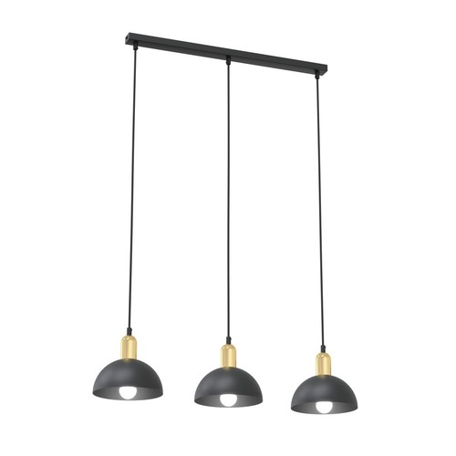 Moto 3 Sort pendellampe - Ø18 cm, E14, 230V, uden lyskilde