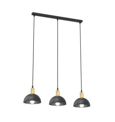 Moto 3 Sort pendellampe - Ø18 cm, E14, 230V, uden lyskilde