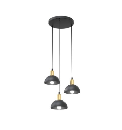 Moto 3 Sort Prem pendellampe - Ø18 cm, E14, 230V, uden lyskilde