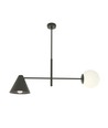 Hermes 2 Sort lysekrone - Ø15 cm, E14, 230V, uden lyskilde