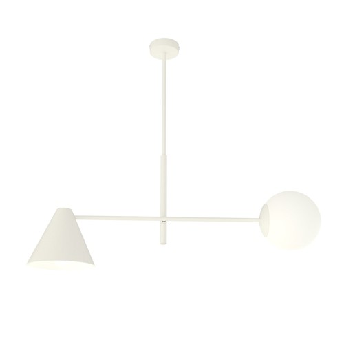 Hermes 2 Hvid lysekrone - Ø15 cm, E14, 230V, uden lyskilde