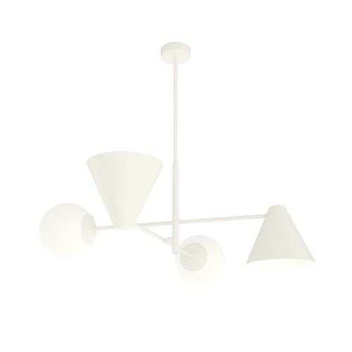 Hermes 4 Hvid lysekrone - Ø15 cm, E14, 230V, uden lyskilde