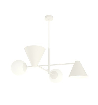 Hermes 4 Hvid lysekrone - Ø15 cm, E14, 230V, uden lyskilde