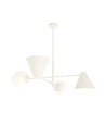 Hermes 4 Hvid lysekrone - Ø15 cm, E14, 230V, uden lyskilde